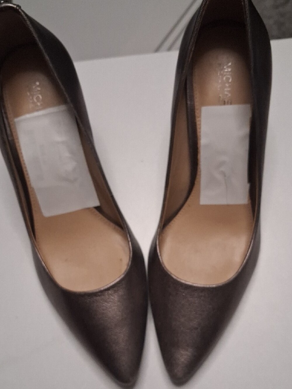 MICHAEL Michael Kors Metallic Bronze Pointed-Toe Pumps - Picture 13 of 13